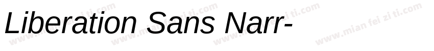 Liberation Sans Narr字体转换